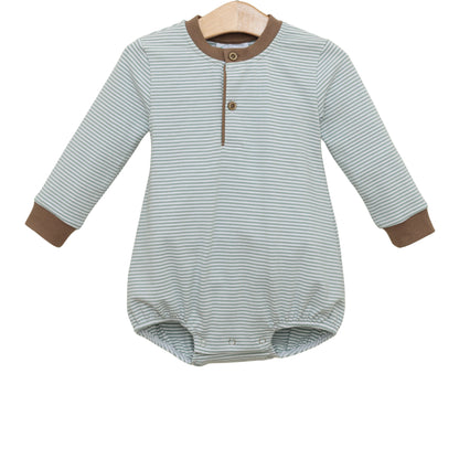 Nathan Bubble- Dusty Sage Stripe/Light Brown