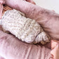 Natural Leopard | Convertible Ruffle Bamboo Zip Footie