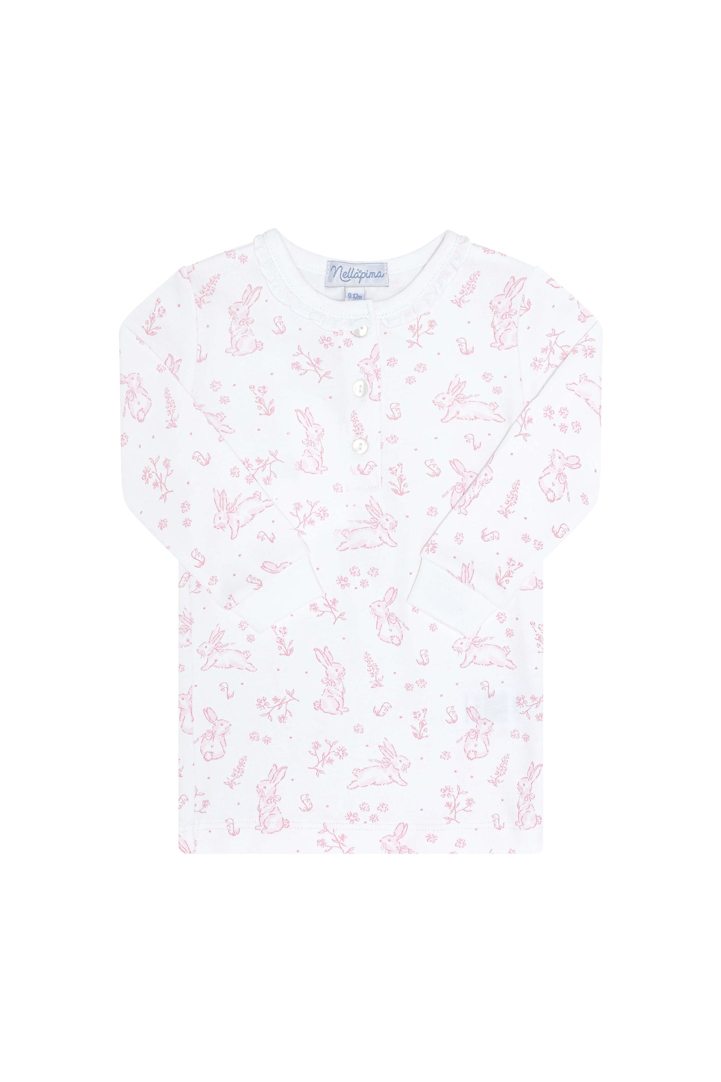 Pink Bunny Toile Pajama
