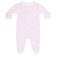 Pink Cheetah Print Crossover Footie