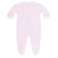Pink Cheetah Print Zipper Footie