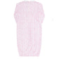 Pink Cheetah Print Smocked Gown 