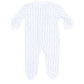 Blue Twirls Zipper Footie