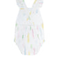 Spirals Print Ruffle Bubble
