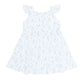 Blue Bunny Toile Ruffle Dress