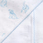 Blue Puppy Love Print Towel