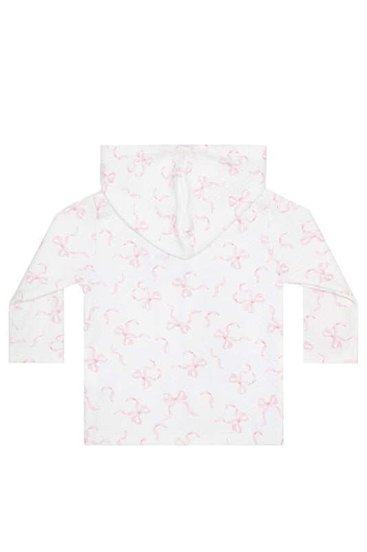 Charming Bows Print Jacquard Jacket