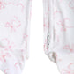 Charming Bows Print Zipper Footie