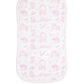 Pink Lone Star Toile Burp Cloth