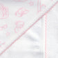 Pink Lone Star Toile Towel