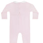 Pink Puppy Love Embroidery Footie