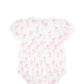 Pink Puppy Love Print Smocked Bubble