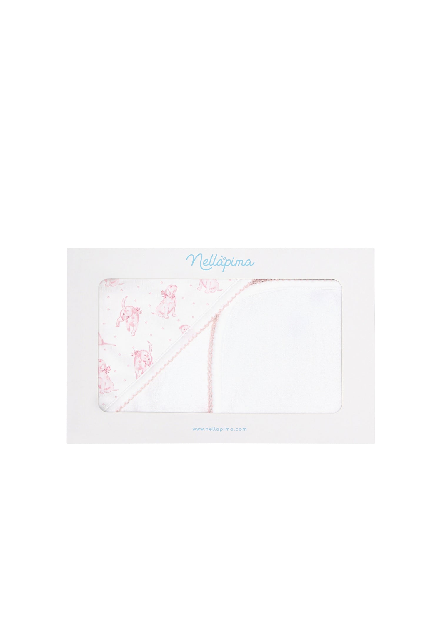 Pink Puppy Love Print Towel
