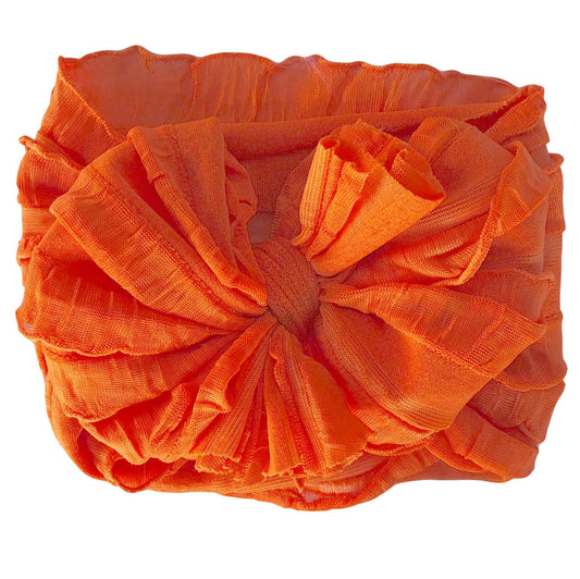 Ruffled Headband | Orange