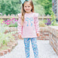 Painted Petals Ruffle Sweatshirt Set