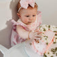 Perfect Pink | Skinny Mini Nylon Ruffled Baby Headband