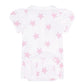 Pink Stars Print Onesie Dress