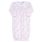 Pink Bears Trellace Baby Gown