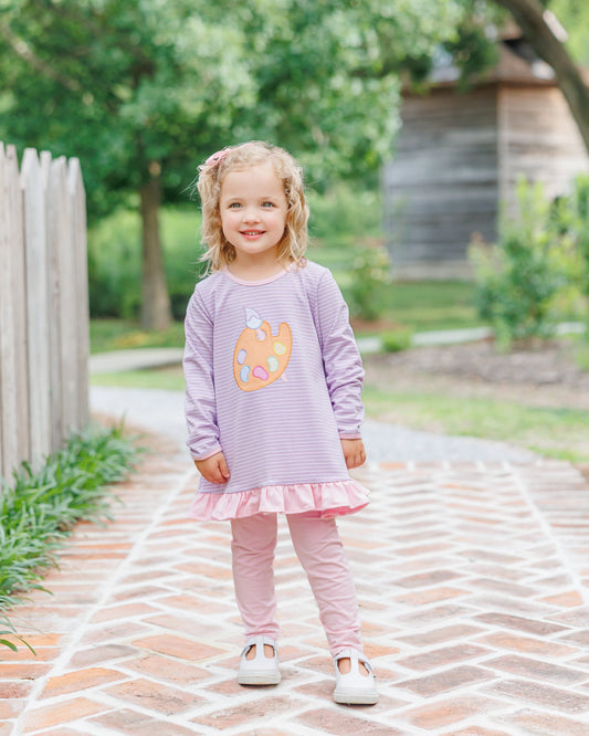 Pretty Painter Ruffle Pants Set