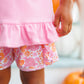 Pumpkin Petals Applique Ruffle Short Set
