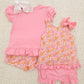 Pumpkin Petals Ruffle Short Set