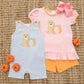 Pumpkins and Paws Ruffle Short Set