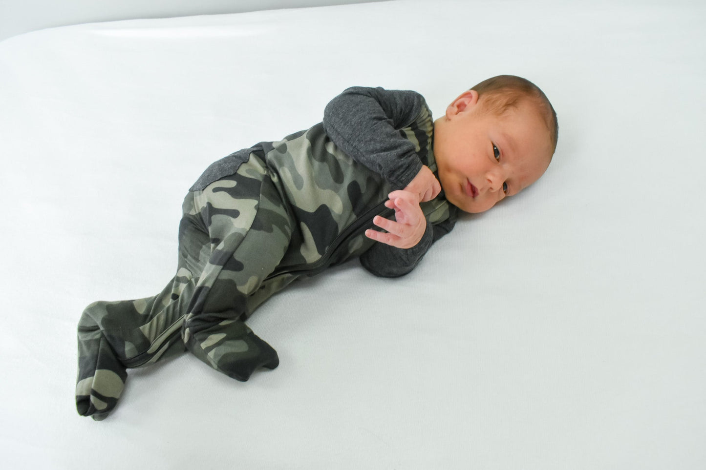 Camo | Convertible Two-Way Zip Footie