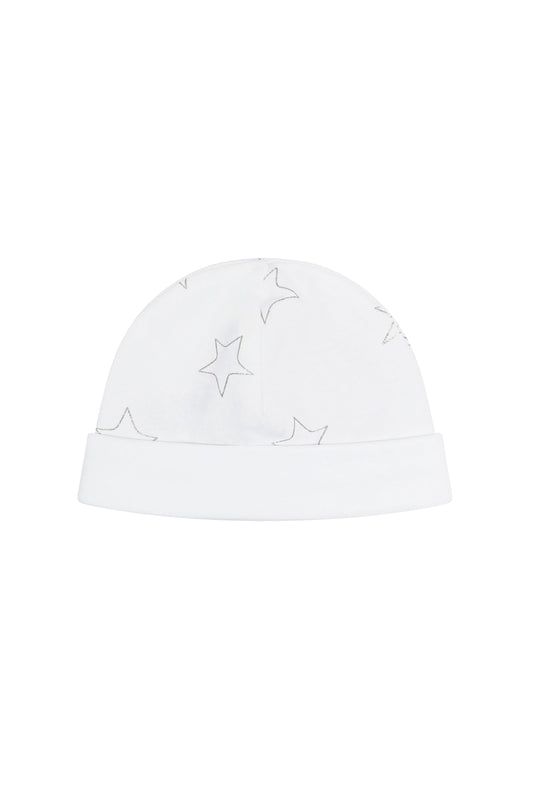 Grey Stars Print Hat