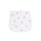 Pink Stars Print Burp Cloth