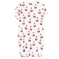 Santa Print Gown
