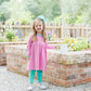 Sadie Pants Set- Pink Stripe/Mint