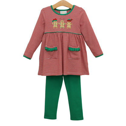 Santa's Sweet Helpers Ruffle Pants Set