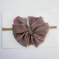Skinny Mini Ruffled Headband | Mocha