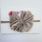 Skinny Mini Ruffled Headband | Champagne