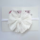Skinny Mini Ruffled Headband | Off White