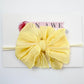 Skinny Mini Ruffled Headband- Buttercup