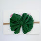 Skinny Mini Ruffled Headband | Green