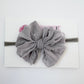 Skinny Mini Ruffled Headband | Sterling