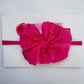 Skinny Mini Ruffled Headband | Hot Pink