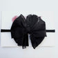 Skinny Mini Ruffled Headband | Black
