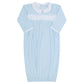 Blue Gingham Smocked Gown