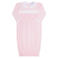 Pink Gingham Smocked Gown