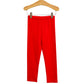 Straight Leg Leggings- Red