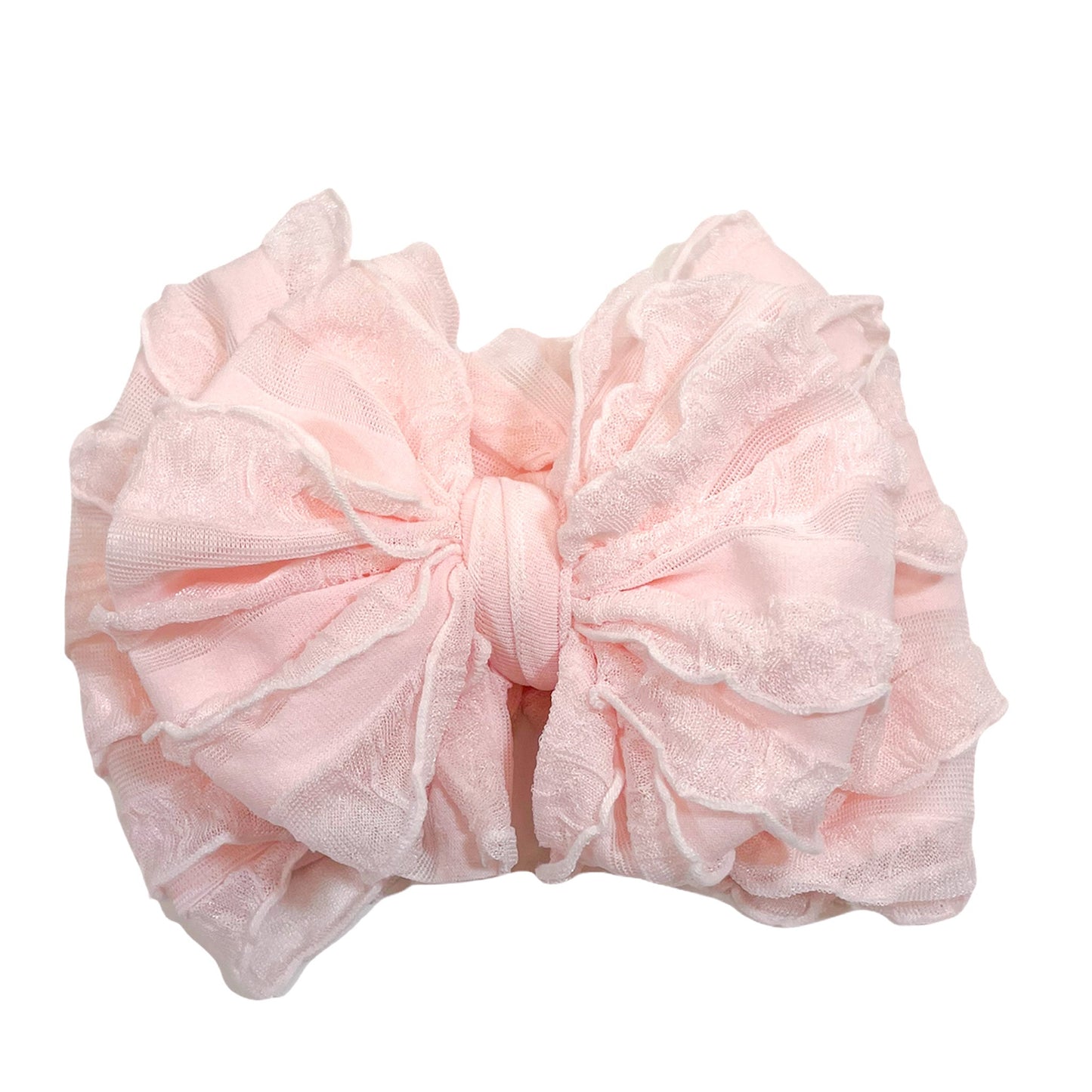 Ruffled Headband | Sweet Pink