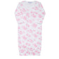 Pink Toile Baby Gown