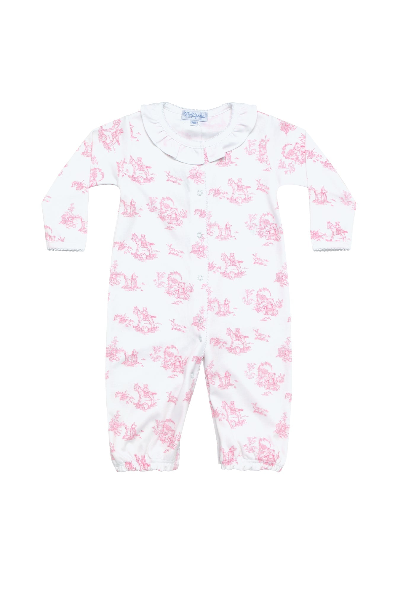 Pink Toile Baby Converter Gown