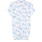 Blue Toile Baby Converter Gown