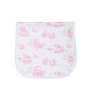 Pink Toile Burp Cloth