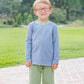 Thomas Pants Set- Dusty Blue Stripe/Sage