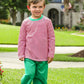 Thomas Pants Set- Red Stripe & Green